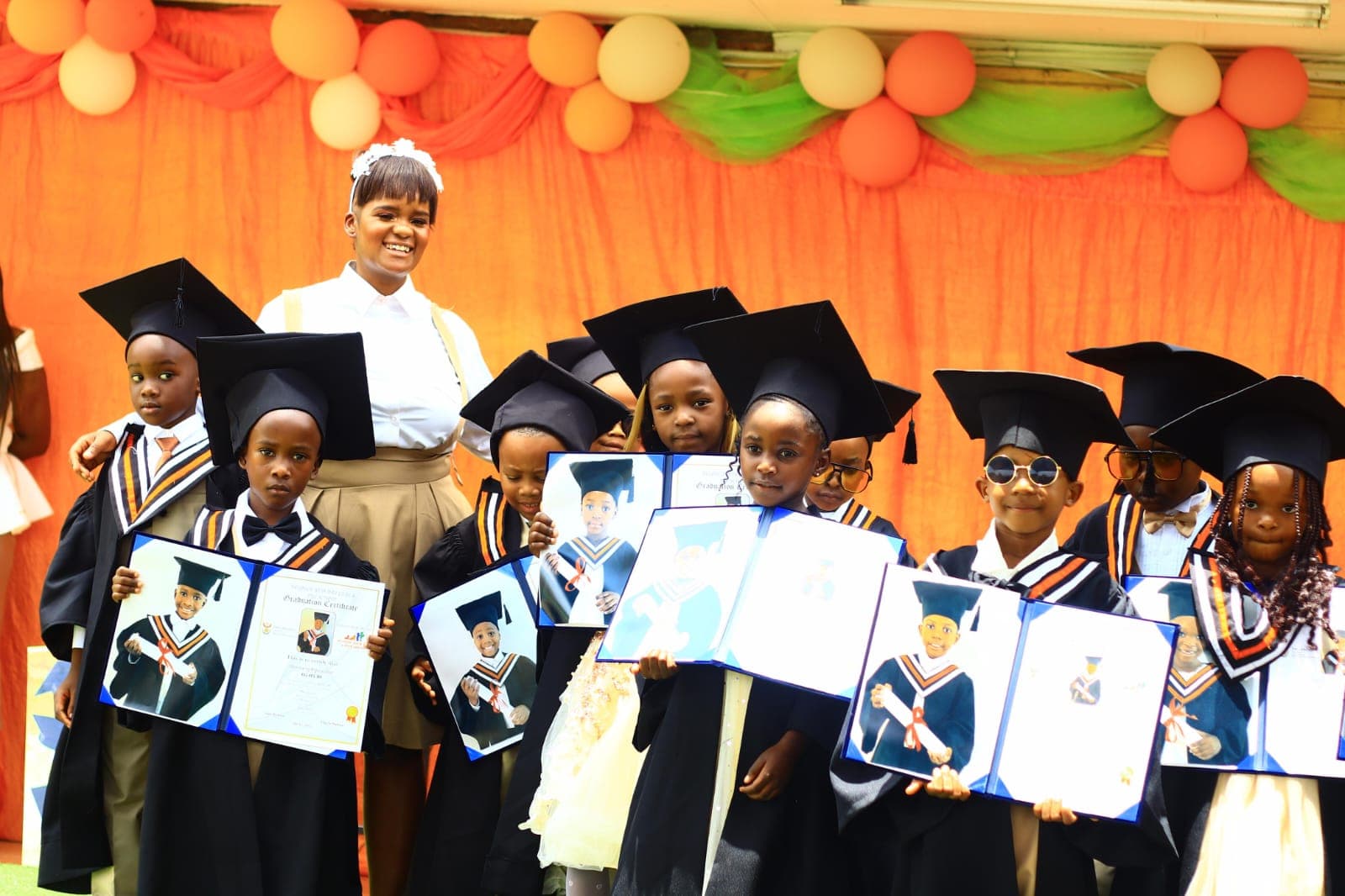 Learners celebrating success